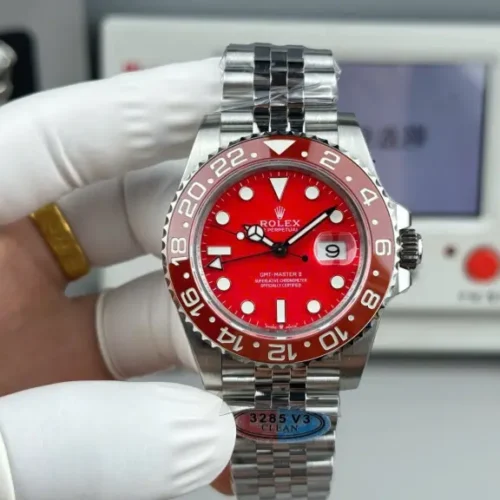 Rolex GMT-Master II Red Dial Calibre 3285 Super Clone Movement 40mm